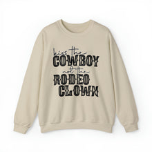 Load image into Gallery viewer, Kiss The Cowboy Crewneck Sweatshirt