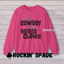 Load image into Gallery viewer, Kiss The Cowboy Crewneck Sweatshirt