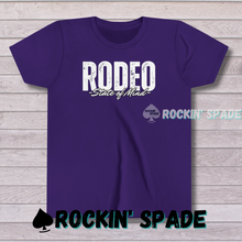 Load image into Gallery viewer, Rodeo State of Mind, Youth Short Sleeve Tee