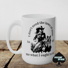 Load image into Gallery viewer, Laws of Man Ceramic Mug 15oz
