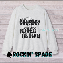 Load image into Gallery viewer, Kiss The Cowboy Crewneck Sweatshirt
