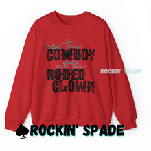 Load image into Gallery viewer, Kiss The Cowboy Crewneck Sweatshirt
