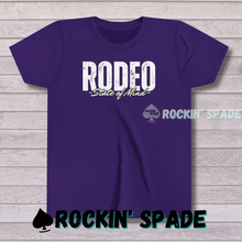 Load image into Gallery viewer, Rodeo State of Mind, Youth Short Sleeve Tee
