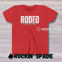 Load image into Gallery viewer, Rodeo State of Mind, Youth Short Sleeve Tee
