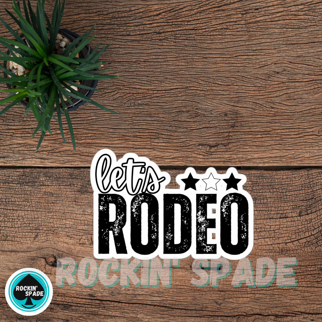 Let's Rodeo Sticker