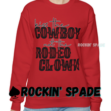 Load image into Gallery viewer, Kiss The Cowboy Crewneck Sweatshirt
