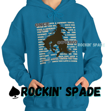 Load image into Gallery viewer, Once You Love a Cowboy Hooded Sweatshirt
